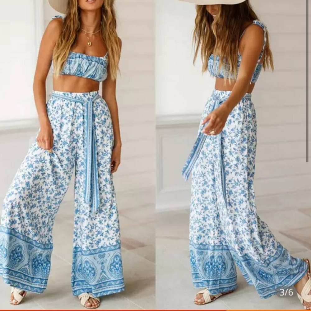 1PC Autumn Women Boho Baggy pants